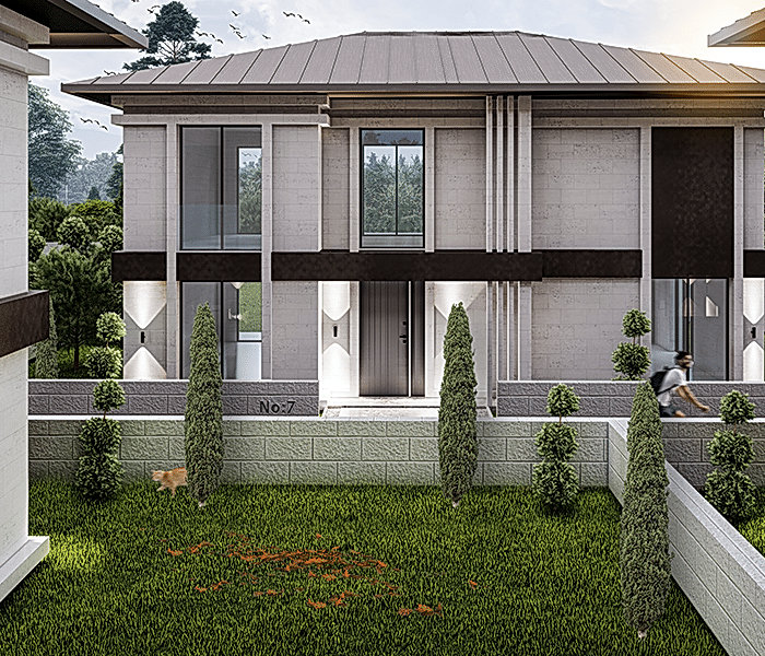 8 villa site architectural design by Ileri Architecture